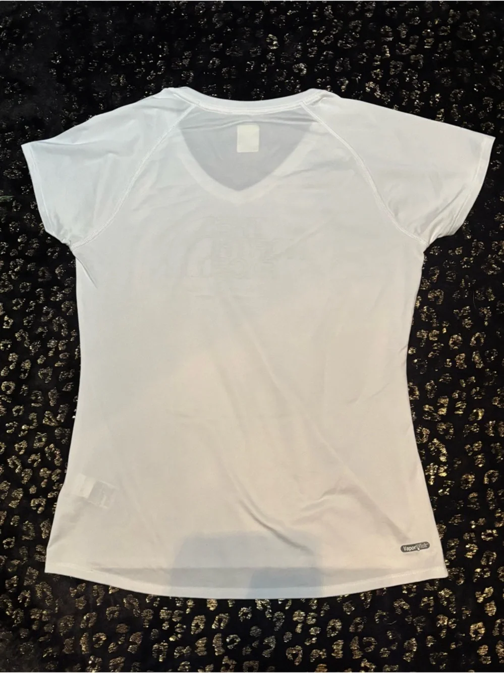 The North Face Women's Vaporwick V-Neck Short Sleeve Tee Activewear Summer Golf - Picture 5 of 6